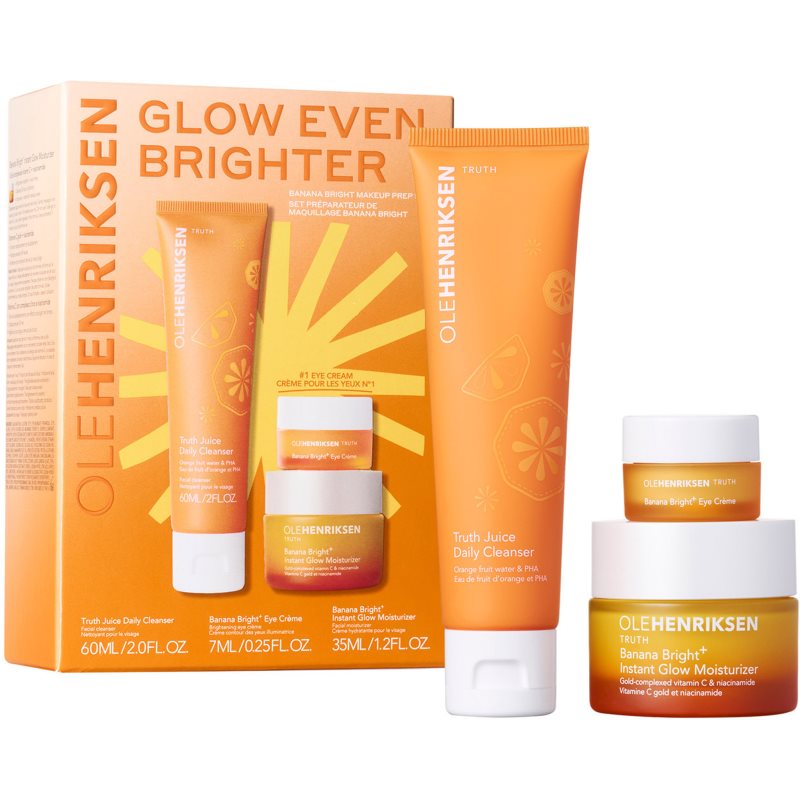 OLEHENRIKSEN Glow Even Brighter комплект за грижа за лицето - Комплект - Сравни цени от 1 магазин с безплатна доставка