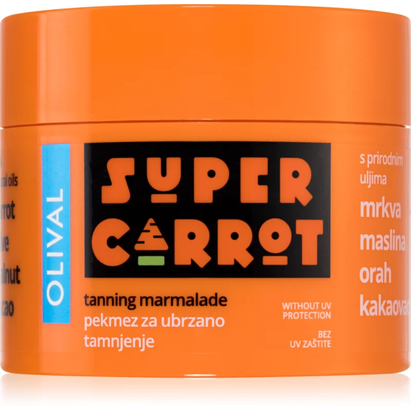 Olival SUPER Carrot Tanning Jam продукт за ускоряване и удължаване ефекта на загар без защитен фактор