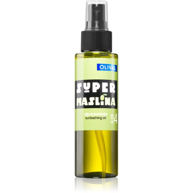Olival SUPER Olive олио за слънце SPF 4 - Грижа за тяло - Сравни цени от 1 магазин с безплатна доставка