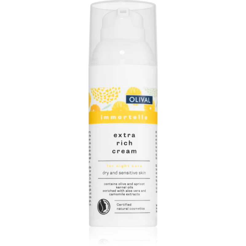 Olival Immortelle Extra Rich Cream нощен подхранващ крем за чувствителна и суха кожа - Грижа за лице - Сравни цени от 1 магазин с безплатна доставка