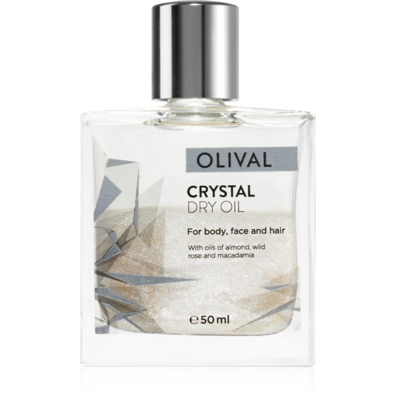 Olival Crystal Dry Oil мултифункционално масло със блестящи частици за лице, тяло и коса