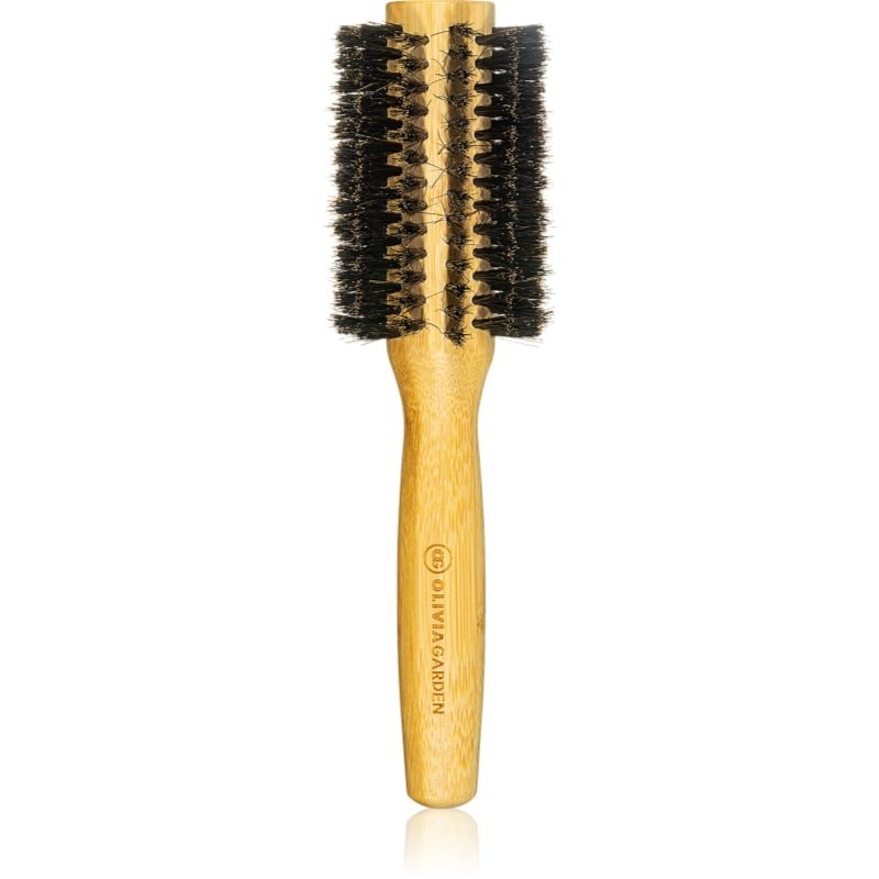 Olivia Garden Bamboo Touch кръгла четка за коса с косми от глиган диаметър 30 mm - Грижа за коса - Сравни цени от 1 магазин с безплатна доставка