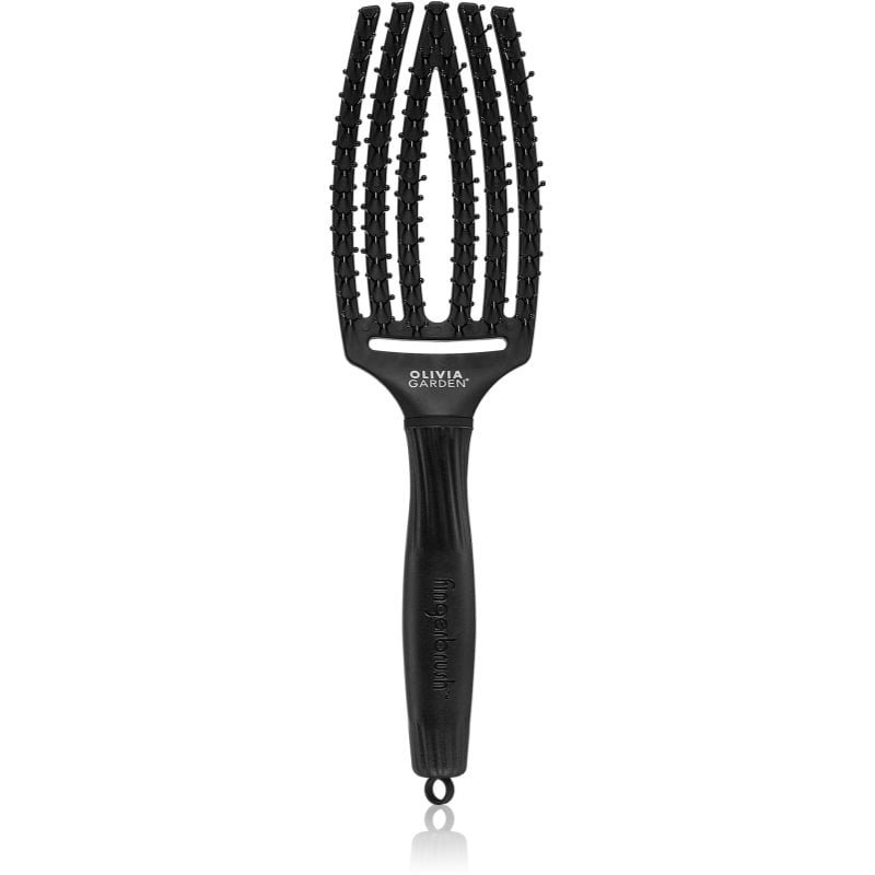 Olivia Garden Fingerbrush Double Bristles плоска четка за по-лесно разресване на косата