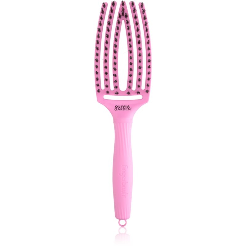 Olivia Garden Fingerbrush ThinkPink Boar & Nylon Pink Tokyo Четка за коса - Грижа за коса - Сравни цени от 1 магазин с безплатна доставка
