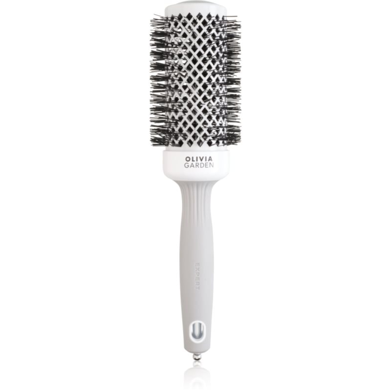 Olivia Garden Expert Shine Wavy Bristles White & Grey Четка за коса průměr 45 mm - Грижа за коса - Сравни цени от 1 магазин с безплатна доставка