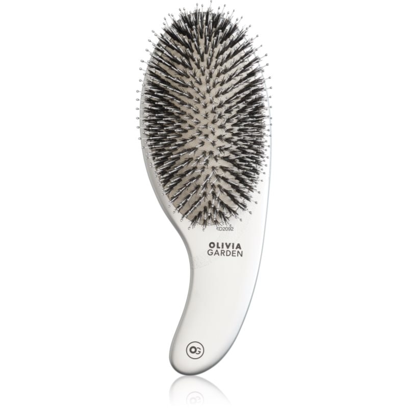 Olivia Garden Expert CURVE Nylon Silver Четка за коса с косми от глиган - Грижа за коса - Сравни цени от 1 магазин с безплатна доставка