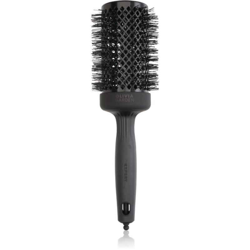 Olivia Garden Expert Blowout Shine Full Black кръгла четка за коса За коса Ø 55 mm