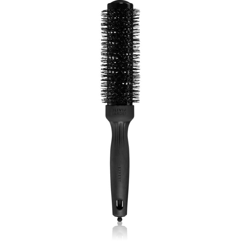 Olivia Garden Black Label Speed Wavy Bristles кръгла четка за коса за по-бързо оформяне на прическата със сешоар ø 35 mm