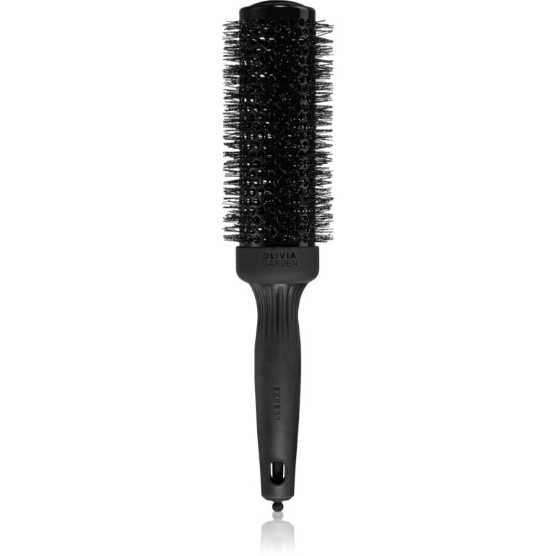 Olivia Garden Black Label Speed Wavy Bristles кръгла четка за коса за по-бързо оформяне на прическата със сешоар ø 45 mm