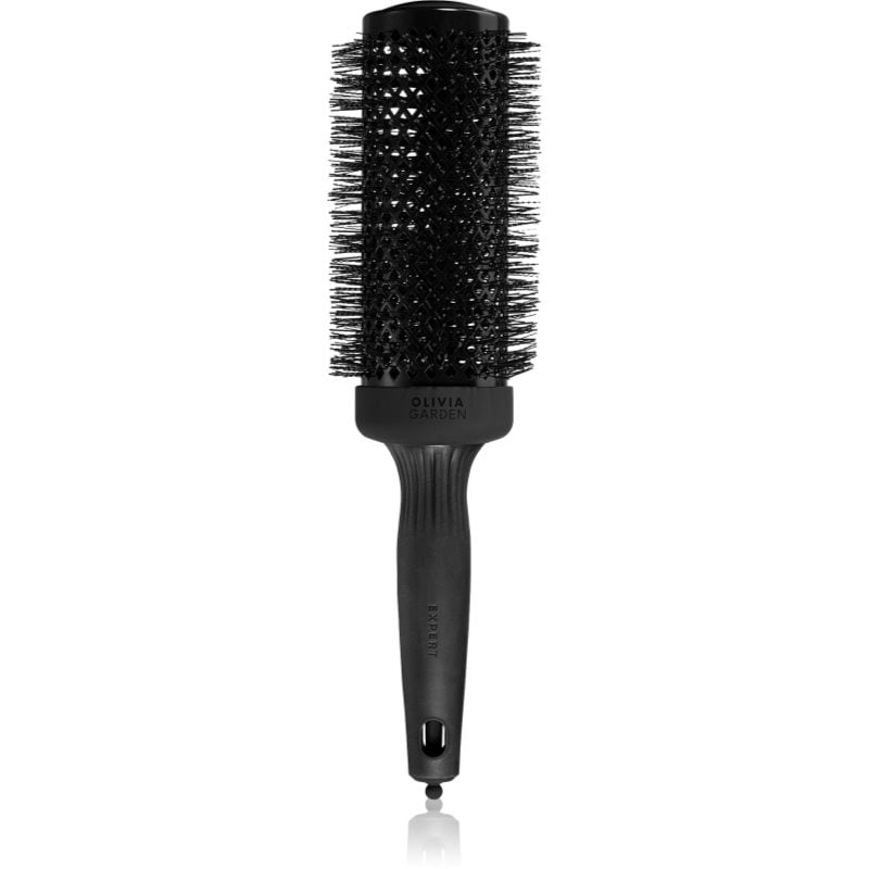 Olivia Garden Black Label Speed Wavy Bristles кръгла четка за коса за по-бързо оформяне на прическата със сешоар ø 55 mm