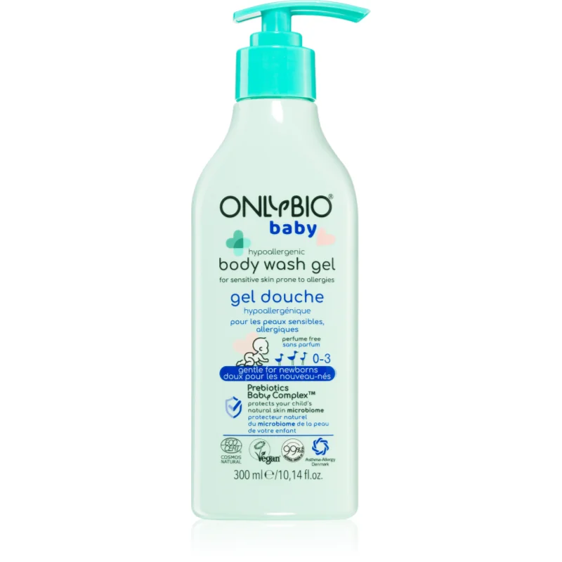 OnlyBio Baby Hypoallergenic хипоалергенен душ-гел за деца от раждането им - Грижа за тяло - Сравни цени от 1 магазин с безплатна доставка