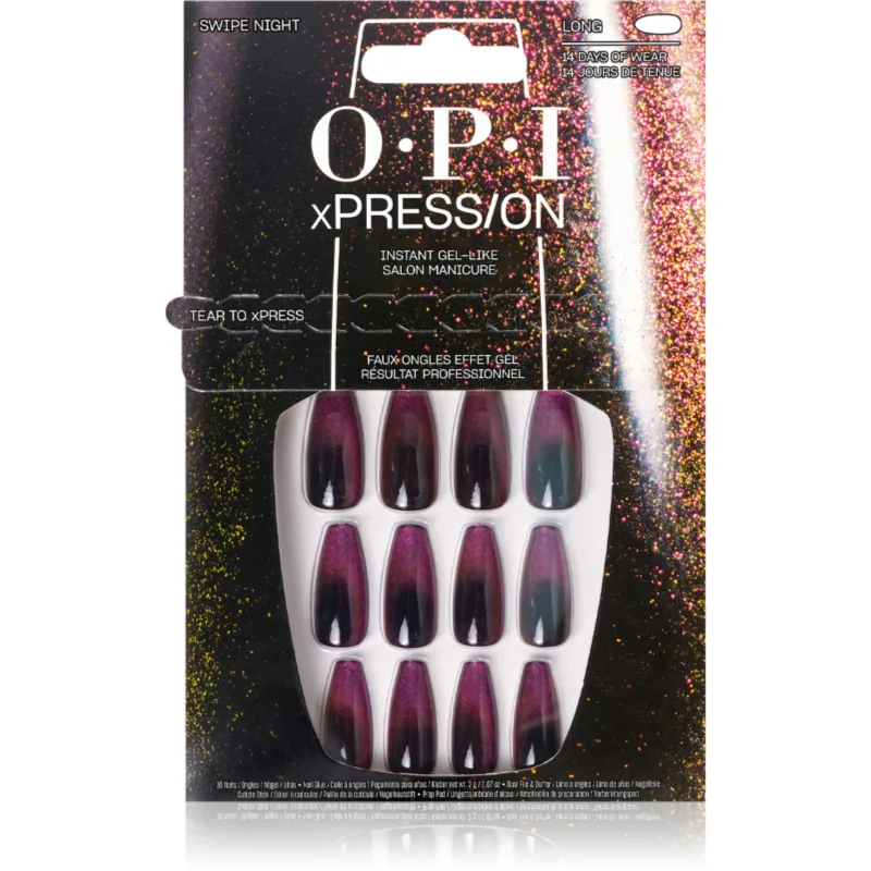 OPI xPRESS/ON Изкуствени нокти Swipe Night - Грим - Сравни цени от 1 магазин с безплатна доставка