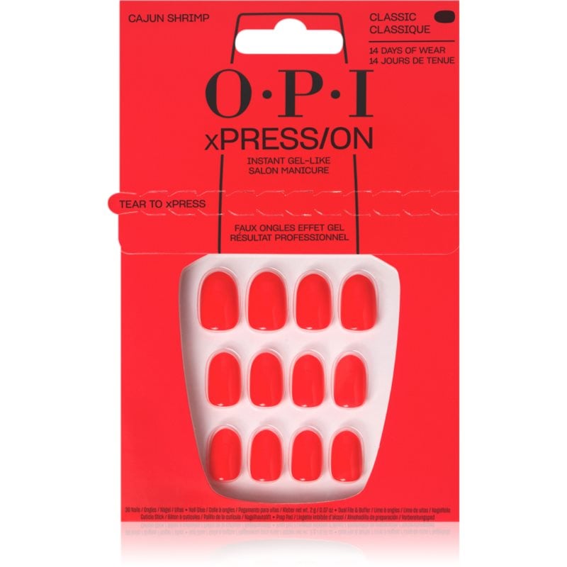OPI xPRESS/ON Изкуствени нокти Cajun Shrimp