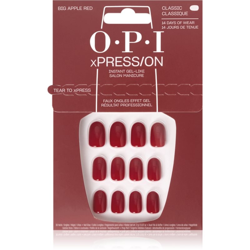 OPI xPRESS/ON Изкуствени нокти Big Apple Red - Грим - Сравни цени от 1 магазин с безплатна доставка