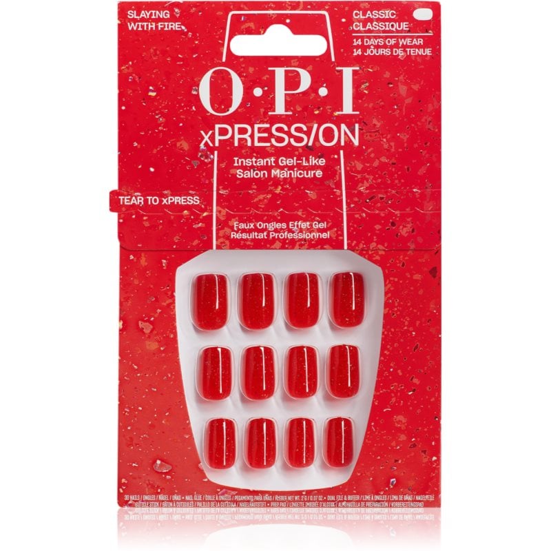 OPI Make ‘Em Jelly! XPRESS/ON Изкуствени нокти Slaying with Fire