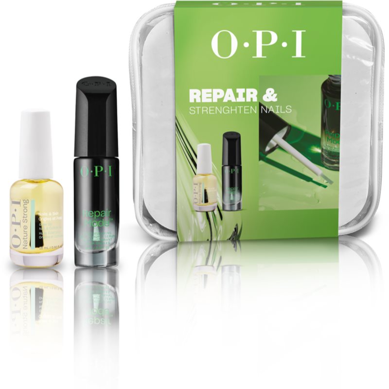 OPI Repair & Strenghten Nails Set подаръчен комплект за нокти и кожичките около ноктите - Комплект - Сравни цени от 1 магазин с безплатна доставка