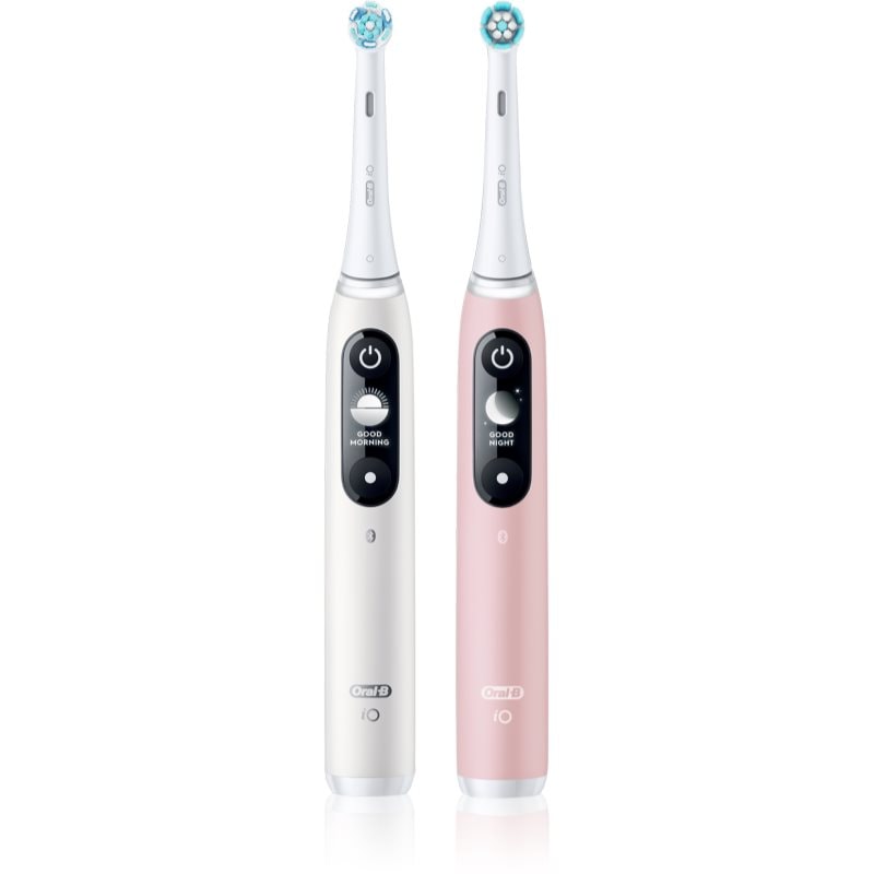 Oral-B iO6 електрическа четка за зъби DUO White & Pink Sand - Електроуред - Сравни цени от 1 магазин с безплатна доставка
