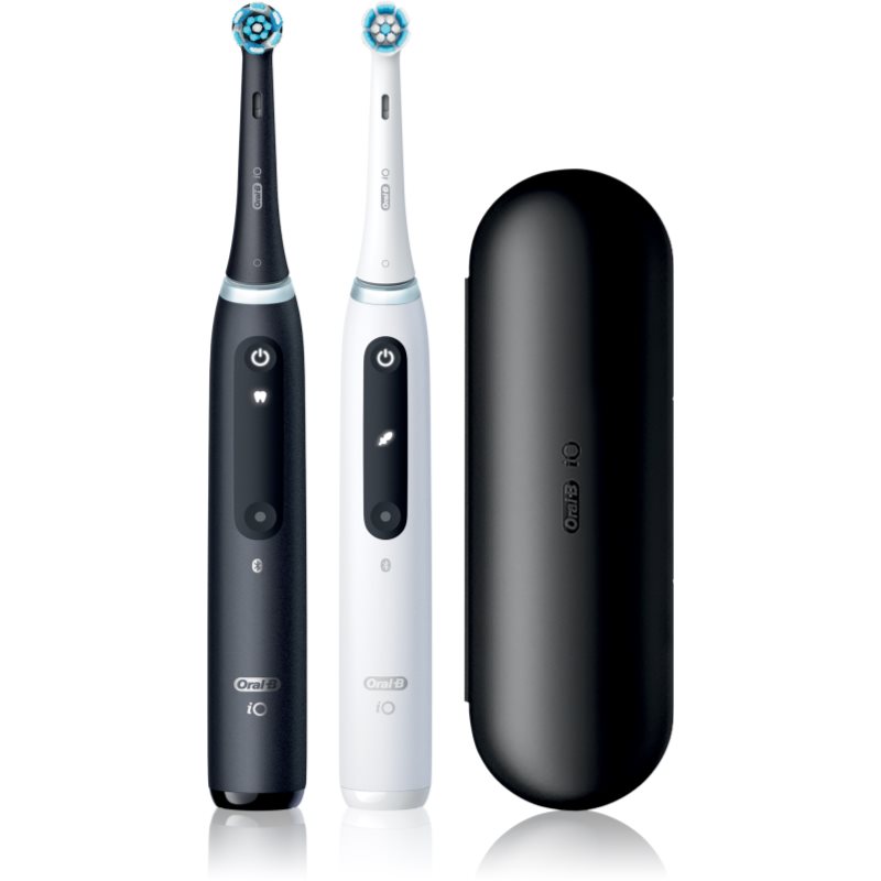Oral-B Oral-B iO5 електрическа четка за зъби с калъфка DUO Black & White - Унисекс парфюм 2мл - Сравни цени от 1 магазин с безплатна доставка