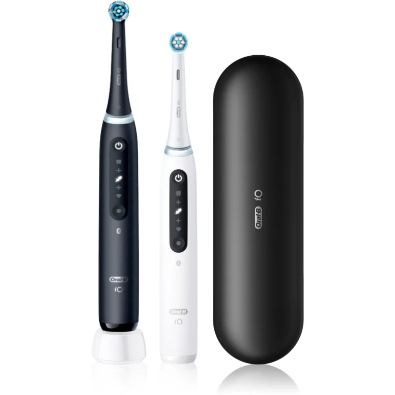 Oral-B iO5 електрическа четка за зъби с калъфка DUO Black & White - Електроуред - Сравни цени от 1 магазин с безплатна доставка