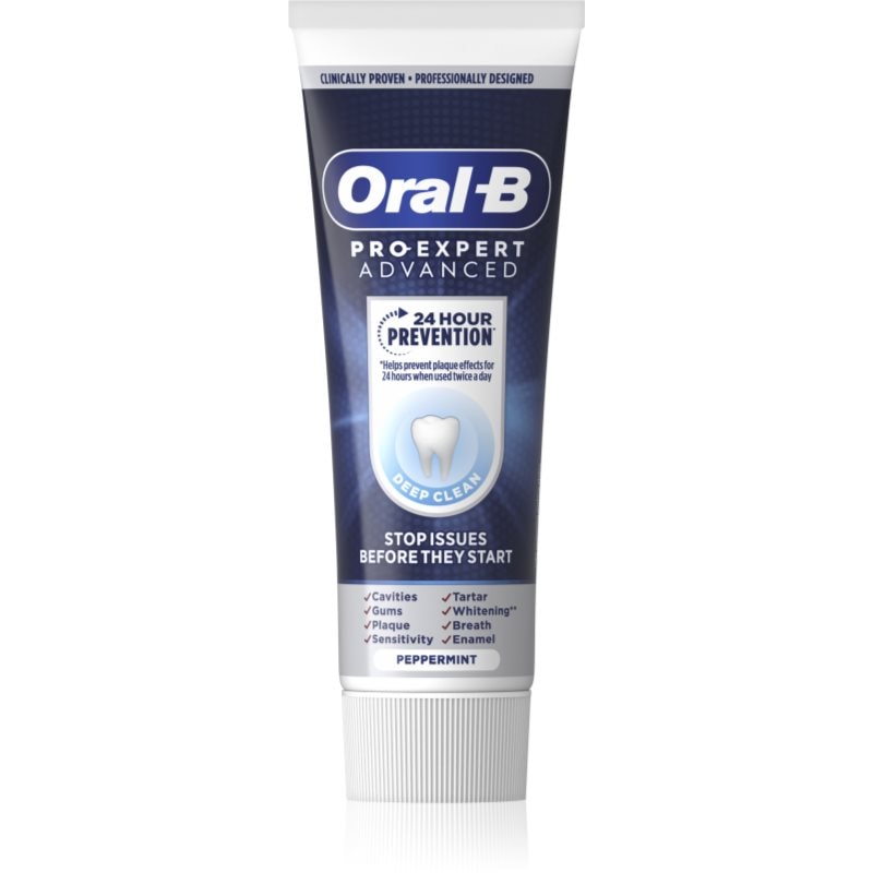 Oral-B Oral-B Pro-Expert Advanced Deep Clean паста за зъби за съвършено измиване на зъби Peppermint - Унисекс парфюм 75мл - Сравни цени от 1 магазин с безплатна доставка