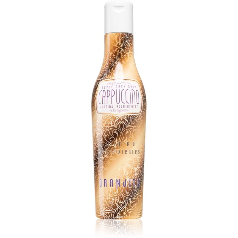 Oranjito Super Dark Skin Cappuccino мляко за солариум с био съставки и ускорител за тен