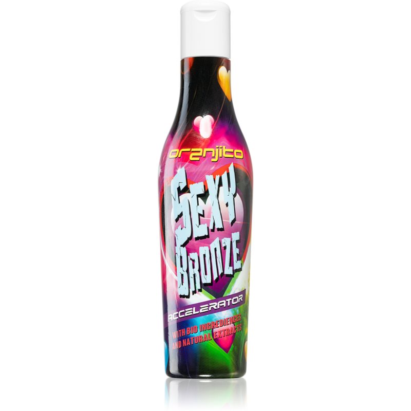 Oranjito Sexy Bronze Accelerator мляко за солариум с био съставки и ускорител за тен унисекс - Грижа за тяло - Сравни цени от 1 магазин с безплатна доставка