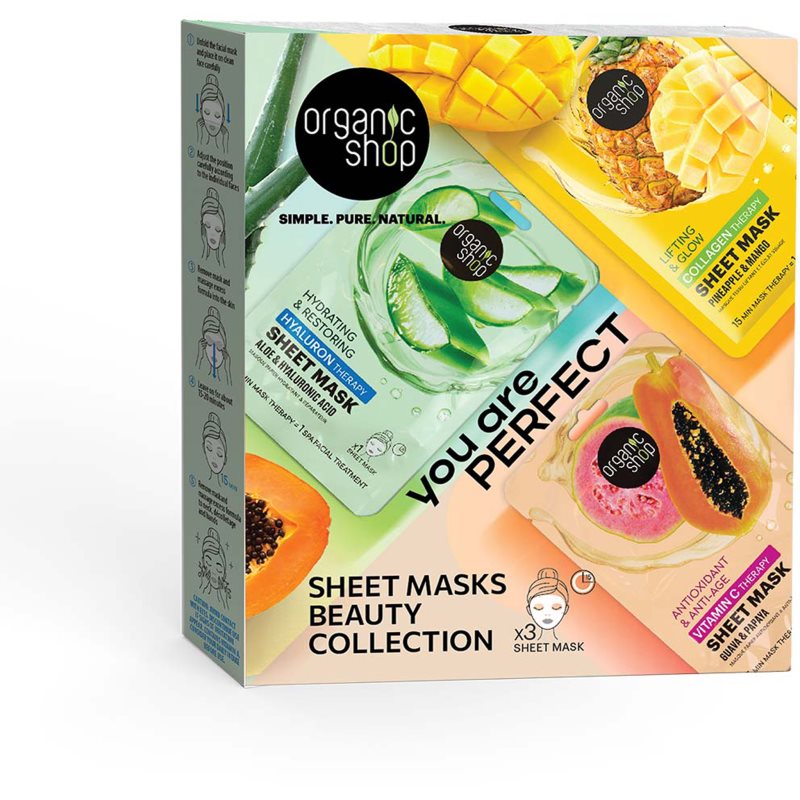 Organic Shop You Are Perfect комплект платнени маски - Комплект - Сравни цени от 1 магазин с безплатна доставка