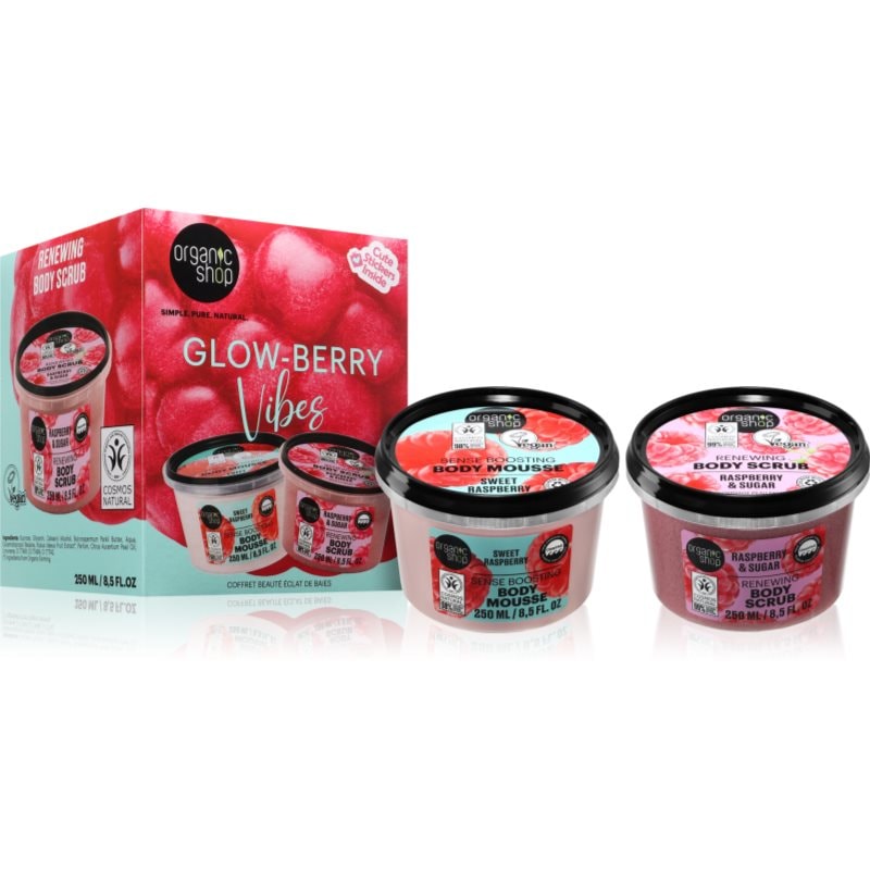 Organic Shop Glow-Berry Vibes Beauty Set подаръчен комплект за тяло - Комплект - Сравни цени от 1 магазин с безплатна доставка