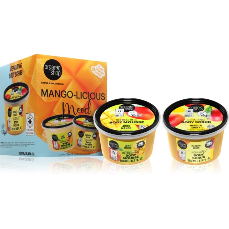 Organic Shop Mango-licious Mood Beauty Set подаръчен комплект за тяло - Комплект - Сравни цени от 1 магазин с безплатна доставка