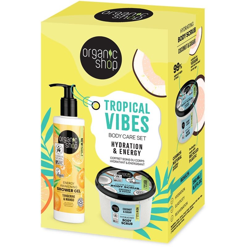 Organic Shop Tropical Vibes подаръчен комплект за тяло - Комплект - Сравни цени от 1 магазин с безплатна доставка