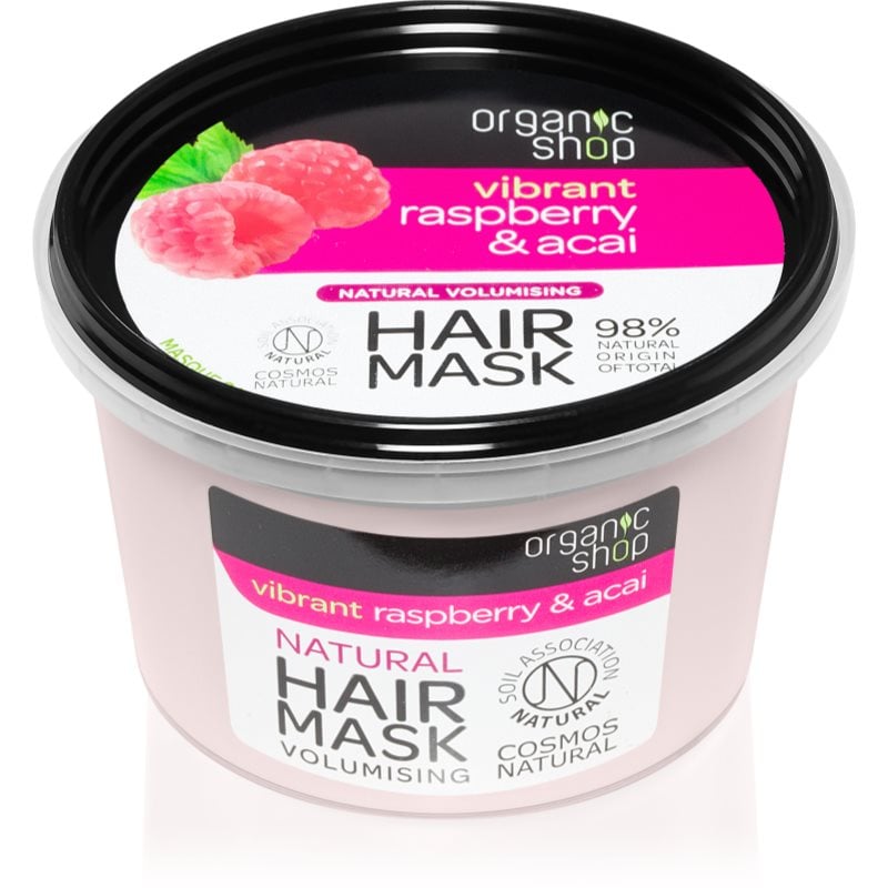 Organic Shop Vibrant Raspberry & Acai подхранваща маска за коса