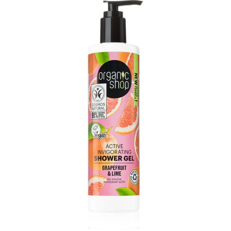 Organic Shop Organic Shop Grapefruit & Lime активен душ-гел - Унисекс парфюм 280мл - Сравни цени от 1 магазин с безплатна доставка