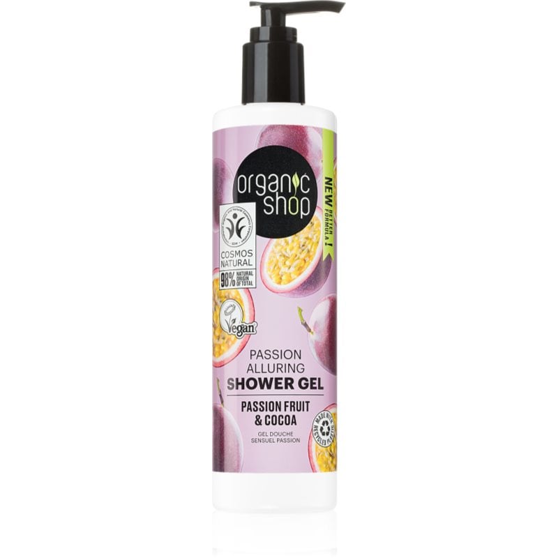 Organic Shop Passion Fruit & Cocoa опияняващ душ гел
