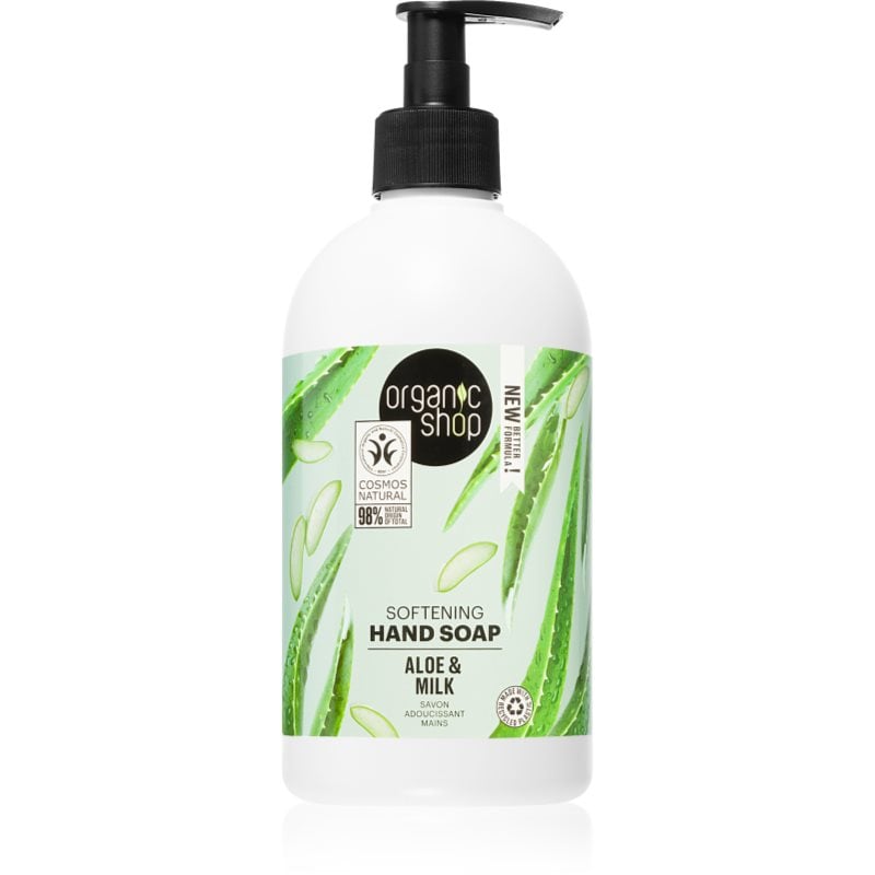Organic Shop Organic Aloe & Milk течен сапун-грижа за ръце