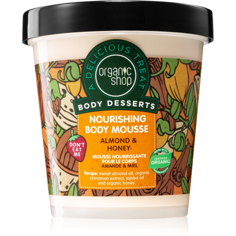 Organic Shop Body Desserts Almond & Honey пяна за тяло за подхранване и хидратация - Грижа за тяло - Сравни цени от 1 магазин с безплатна доставка