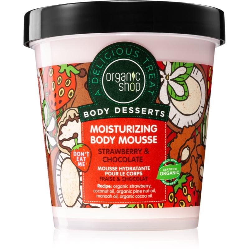 Organic Shop Body Desserts Strawberry & Chocolate пяна за тяло с хидратиращ ефект