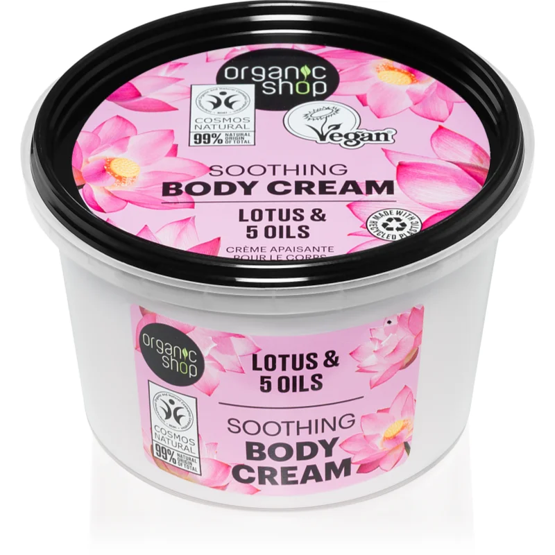 Organic Shop Organic Lotus & 5 Oils крем-грижа за тяло - Грижа за тяло - Сравни цени от 1 магазин с безплатна доставка