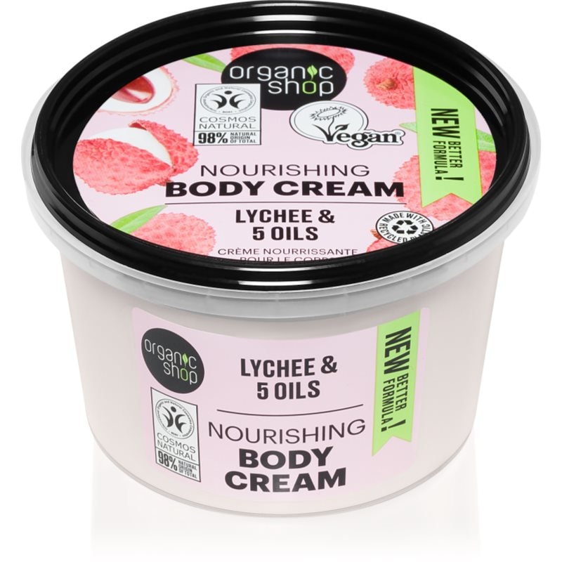 Organic Shop Lychee & 5 Oils крем-грижа за тяло - Грижа за тяло - Сравни цени от 1 магазин с безплатна доставка