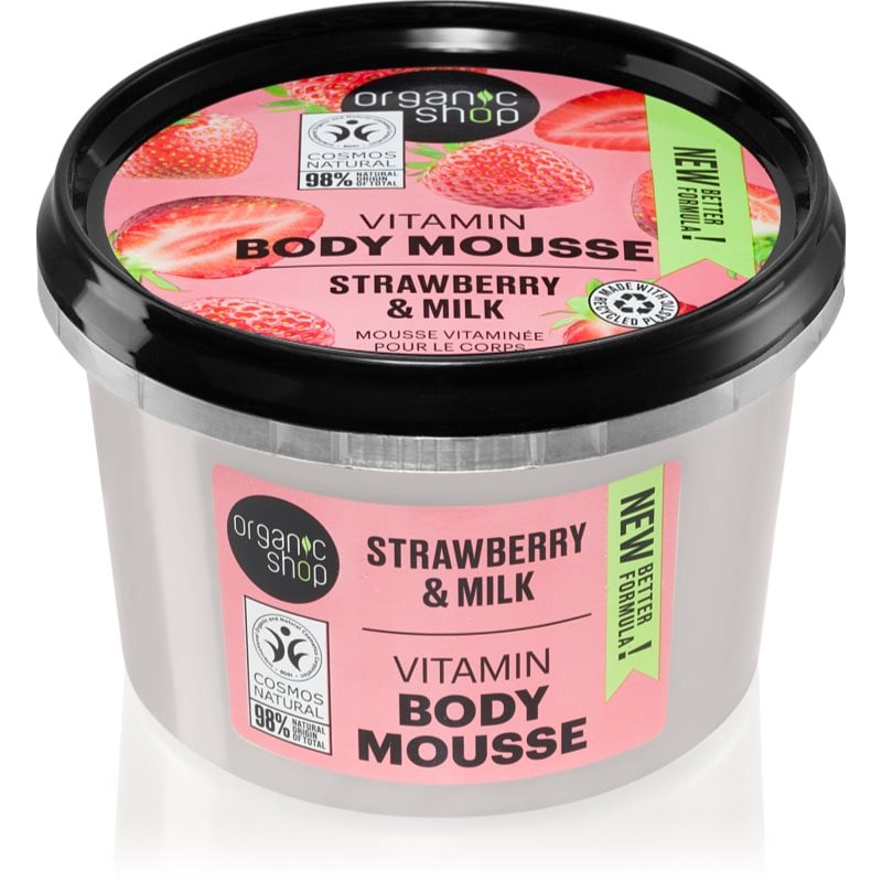 Organic Shop Strawberry & Milk пяна за тяло