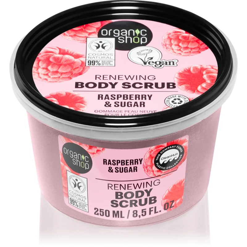 Organic Shop Raspberry & Sugar нежен пилинг за тяло