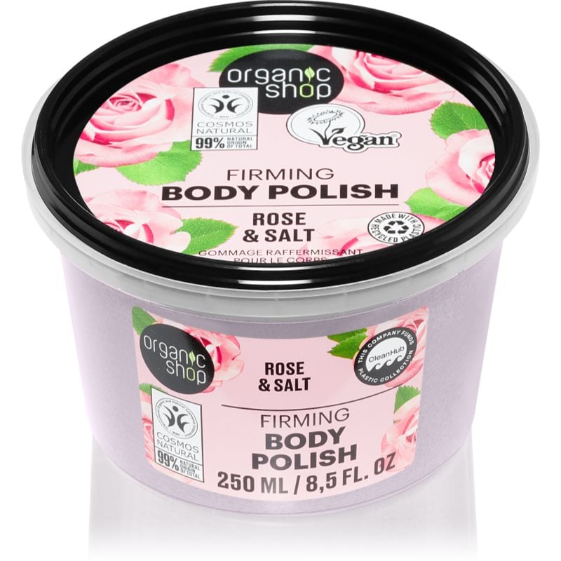 Organic Shop Organic Rose & Salt пилинг за тяло със сол