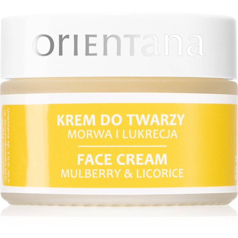Orientana Mulberry & Licorice Face Cream успокояващ крем за лице - Грижа за лице - Сравни цени от 1 магазин с безплатна доставка