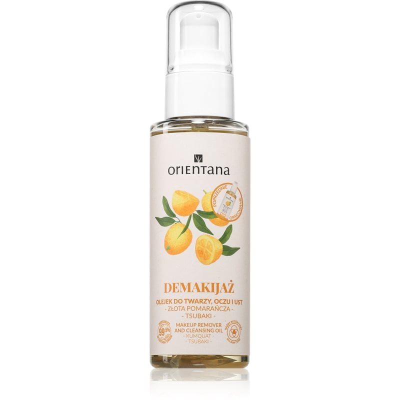 Orientana Golden Orange Face & Eyes нежно почистващо олио