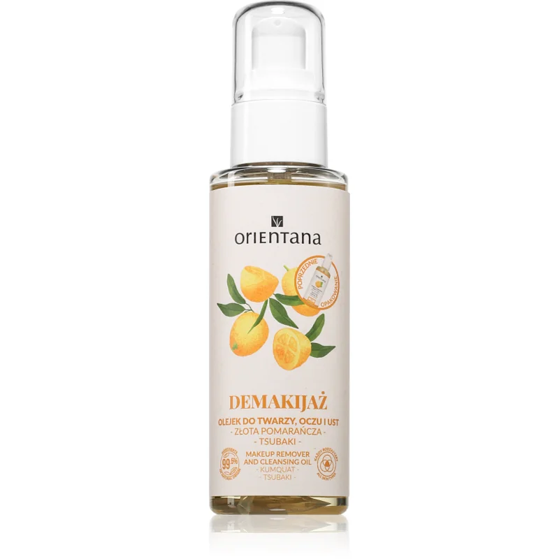 Orientana Golden Orange Face & Eyes нежно почистващо олио