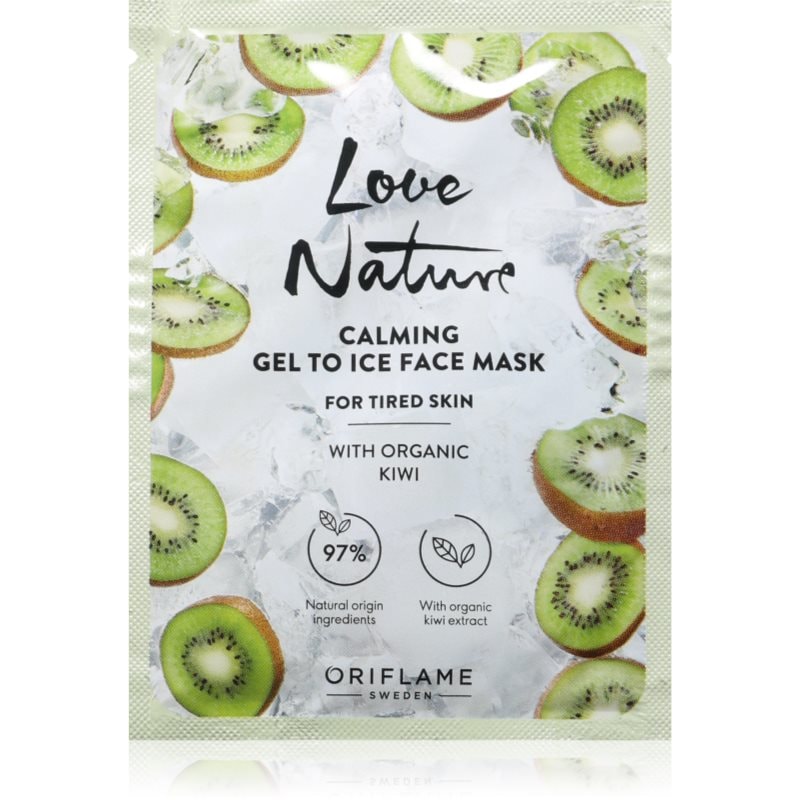 Oriflame Love Nature Gel To Ice Organic Kiwi успокояваща маска за лице за уморена кожа - Грижа за лице - Сравни цени от 1 магазин с безплатна доставка