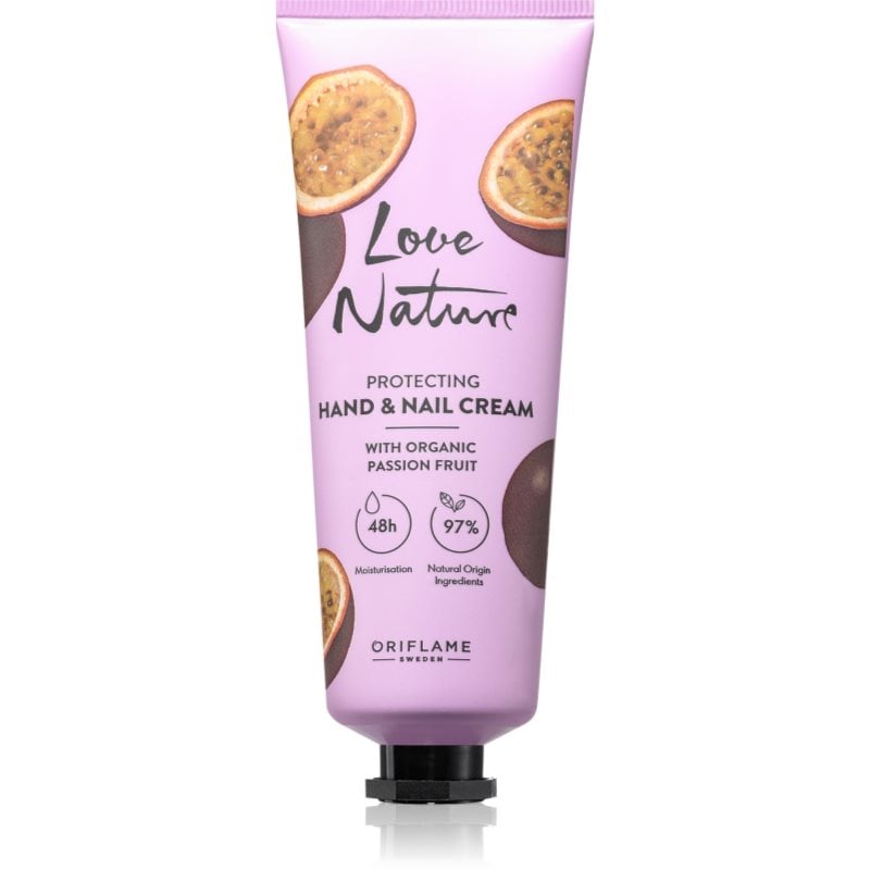 Oriflame Love Nature Organic Passion Fruit защитен крем за ръце