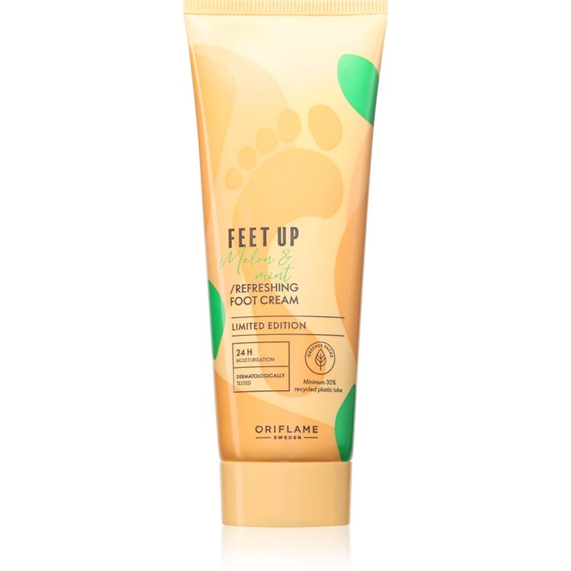 Oriflame Feet Up Melon & Mint освежаващ крем за крака - Грижа за тяло - Сравни цени от 1 магазин с безплатна доставка
