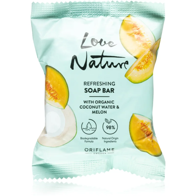 Oriflame Love Nature Coconut Water & Melon почистващ твърд сапун - Грижа за тяло - Сравни цени от 1 магазин с безплатна доставка