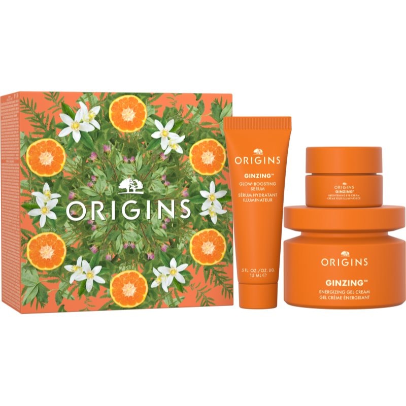 Origins The Glow Boosting Collection Ginzing Set подаръчен комплект за озаряване на лицето - Комплект - Сравни цени от 1 магазин с безплатна доставка