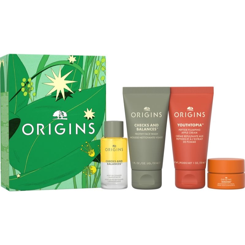 Origins Holiday Cleanse & Glow Essentials подаръчен комплект